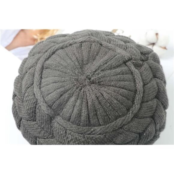 2 Pack Women\'s Winter Warm Knit Hat Wool Snow Ski Caps with Visor main image 5